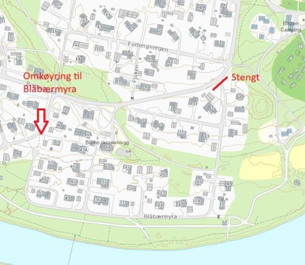 Lenke til artikkel: Omkøyring til Blåbærmyra frå 22. september