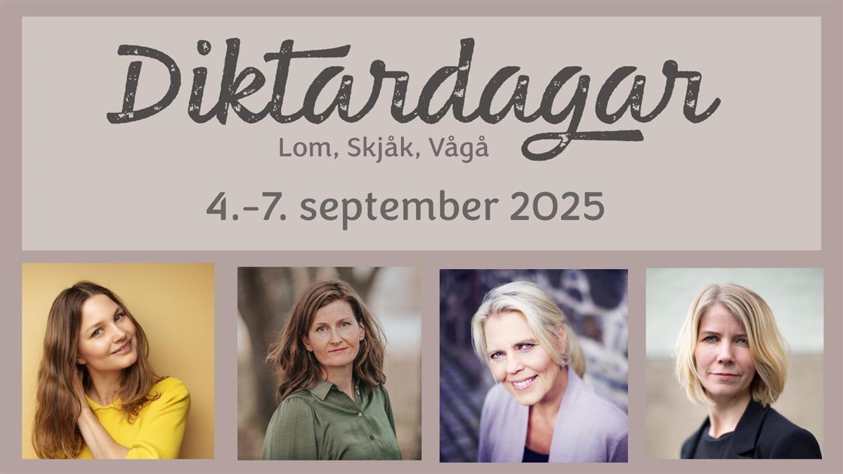 Plakat for Diktardagar 2025 - Klikk for stort bilde