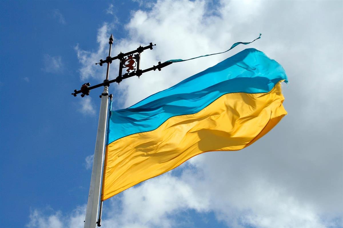 Ukrainske flagget - Klikk for stort bilde
