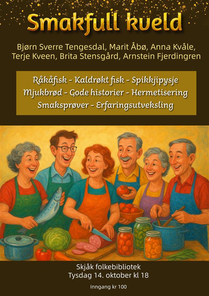 Smakfull kveld på biblioteket - Klikk for stort bilde