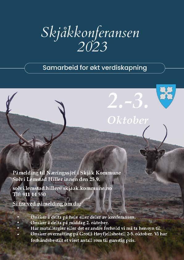 Invitasjonsplakat til næringskonferanse i Skjåk - Klikk for stort bilde